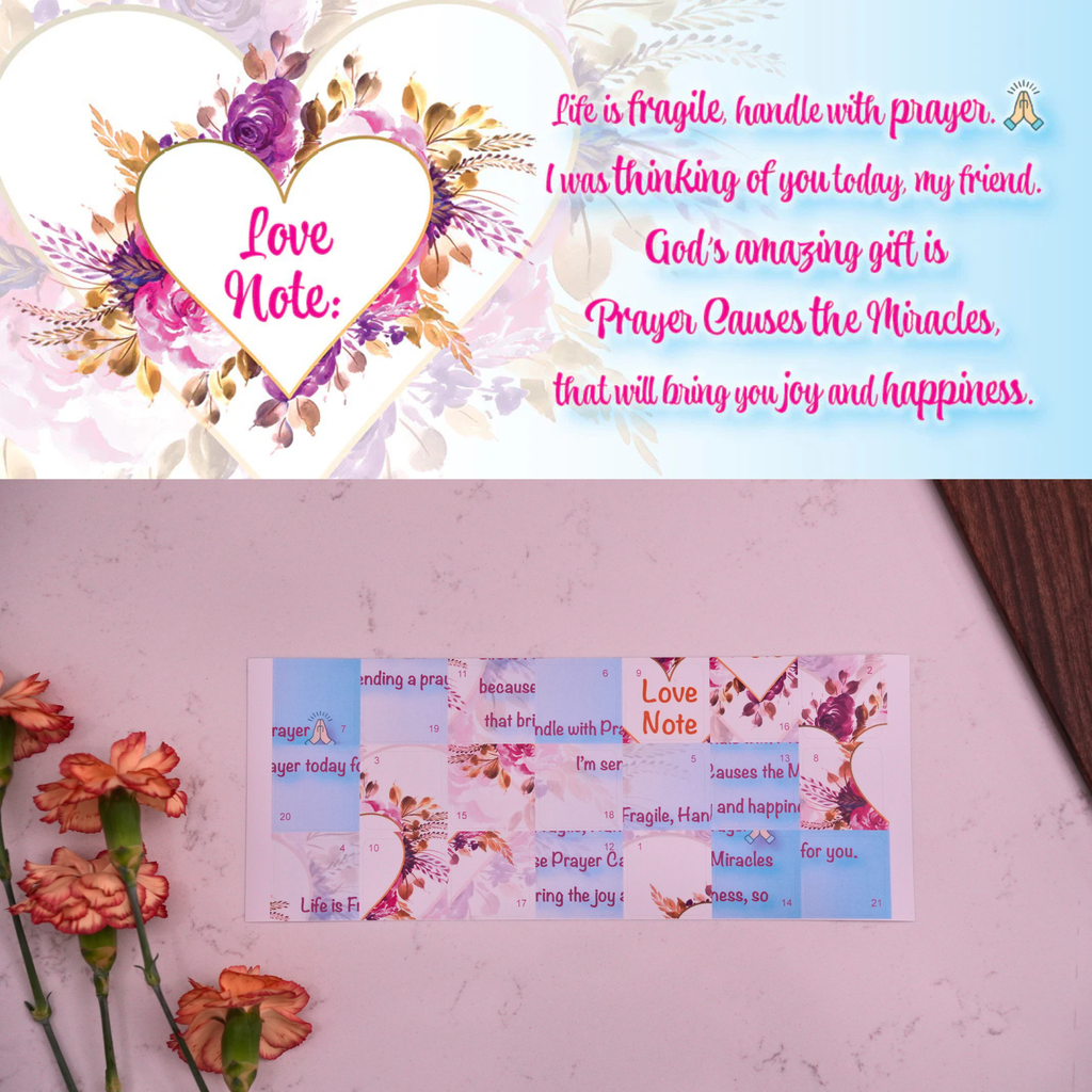 Love Note: Life's fragile handle with prayer | Action Greeting Card