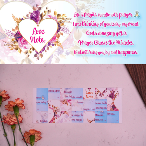 Love Note: Life's fragile handle with prayer | Action Greeting Card