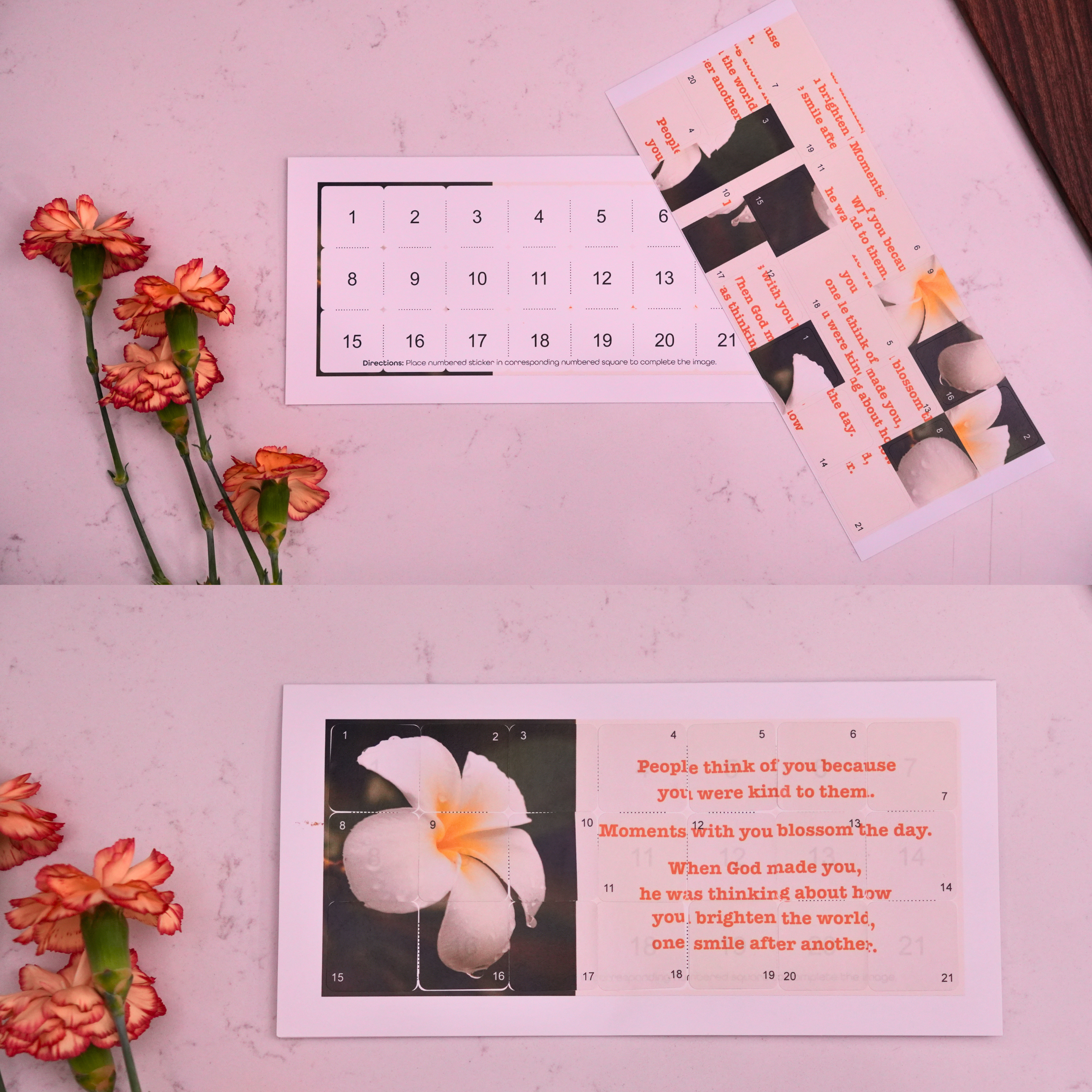 Moments With You Blossom The Day | Action Greeting Card